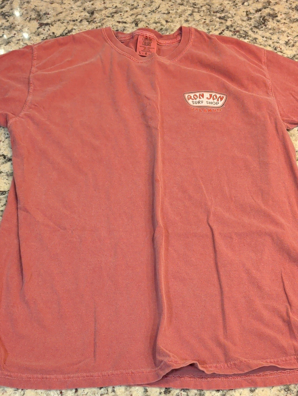 Ron Jon Orlando Surf Shop Mens Short Sleeve Tee in Dusty Rose